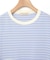 スノーコットン 鹿の子ボーダー Tシャツ【接触冷感】