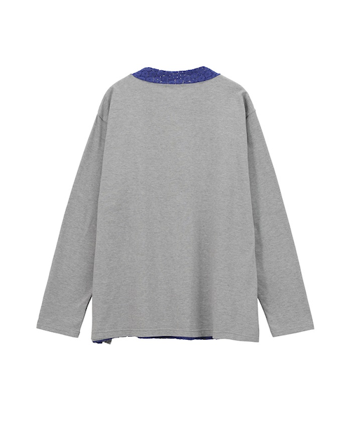レースドッキングジャージトップス MAISON SPECIAL（メゾンスペシャル）の「Lace Docking Jersey