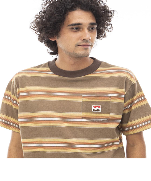OUTLET】BILLABONG メンズ VINTAGE STRIPE BOARDER Tシャツ