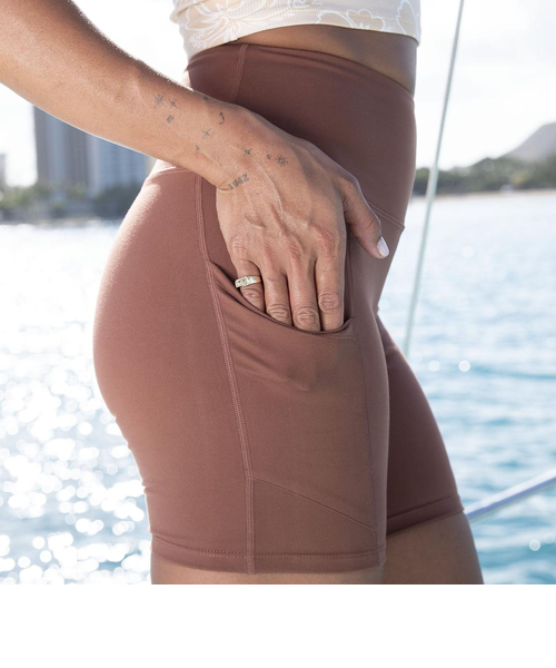 茶モレ　ショート OUTLET】【直営店限定】Roxy RETRO SPORT LIFE BIKER SHORT