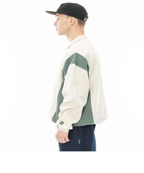 OUTLET】ELEMENT メンズ FULY POLO HALF ZIP トレーナー WHH