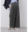 ベロアコーデュロイイージーワイドパンツ