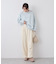 ベロアコーデュロイイージーワイドパンツ