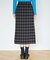 チェック＆無地リバーシブルスカート