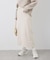 【3サイズ展開】裏起毛ボンディングジョーゼットアイラインスカート