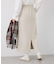 【3サイズ展開】裏起毛ボンディングジョーゼットアイラインスカート