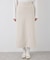 【3サイズ展開】裏起毛ボンディングジョーゼットアイラインスカート