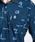 『SEASON COLLECTION』サンスクリーン吸汗速乾ストレッチロゴプリント長袖ポロシャツ