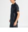 『SEASON』ロゴジャカード ストレッチ半袖ポロシャツ