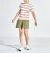 『SEASON COLLECTION』ストレッチマルチボーダースタンドジップ半袖シャツ