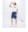 ルコックスポルティフ ゴルフ le coq sportif golf ストライプ柄ハーフパンツ