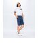ルコックスポルティフ ゴルフ le coq sportif golf ストライプ柄ハーフパンツ