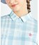マンシングウェア MUNSINGWEAR Sunscreen NIR チェックプリント半袖ポロシャツ