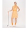 接触冷感 総柄ノースリーブワンピース