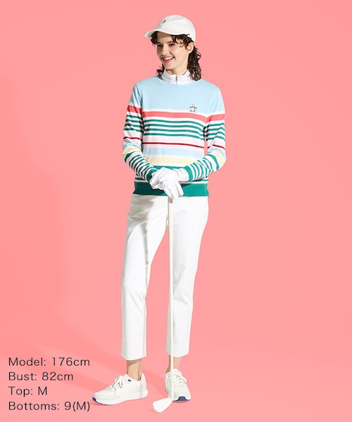 MUNSINGWEAR（マンシングウェア）ホワイトMサイズ マンシングウェア MUNSINGWEAR 【MUNSINGWEAR's White】パンツ 9分丈