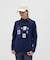 マンシングウェア MUNSINGWEAR ブロッキングジャカードクルーネックセーター