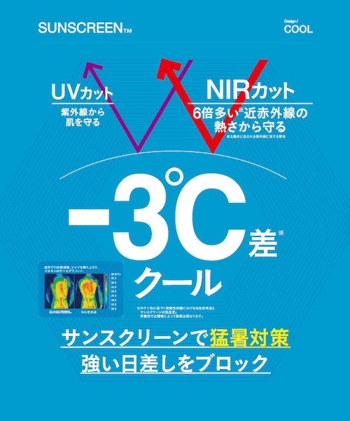 マンシングウェア MUNSINGWEAR Sunscreen NIR 前開き飛び刺繍パーカー