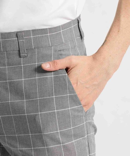 マンシングウェア MUNSINGWEAR ストレッチグレンチェク柄ロングパンツ