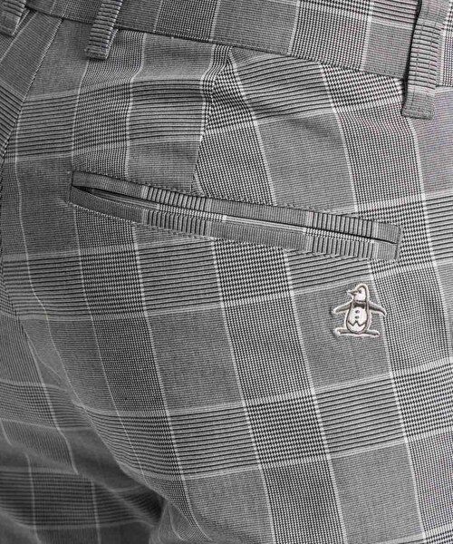 マンシングウェア MUNSINGWEAR ストレッチグレンチェク柄ロングパンツ