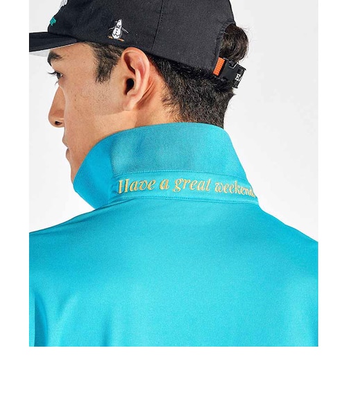 マンシングウェア MUNSINGWEAR サンスクリーンNIR鹿の子 ワンポイント