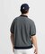 マンシングウェア MUNSINGWEAR 細線ボーダー半袖ニットポロシャツ