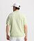 マンシングウェア MUNSINGWEAR 細線ボーダー半袖ニットポロシャツ