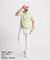 マンシングウェア MUNSINGWEAR 細線ボーダー半袖ニットポロシャツ