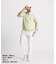 マンシングウェア MUNSINGWEAR 細線ボーダー半袖ニットポロシャツ