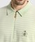 マンシングウェア MUNSINGWEAR 細線ボーダー半袖ニットポロシャツ
