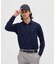 マンシングウェア MUNSINGWEAR サッカーグレンチェック長袖ポロシャツ