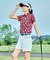 ルコックスポルティフ ゴルフ le coq sportif golf 総柄半袖シャツ