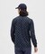マンシングウェア MUNSINGWEAR ロゴ総柄プリント長袖ポロシャツ