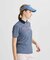 マンシングウェア MUNSINGWEAR ギンガムチェックプリント半袖ポロシャツ
