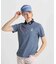 マンシングウェア MUNSINGWEAR ギンガムチェックプリント半袖ポロシャツ
