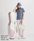マンシングウェア MUNSINGWEAR ギンガムチェックプリント半袖ポロシャツ