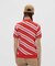 マンシングウェア MUNSINGWEAR 吸汗速乾 バイアスストライプ裾リブ半袖ポロシャツ