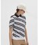 マンシングウェア MUNSINGWEAR 吸汗速乾 バイアスストライプ裾リブ半袖ポロシャツ