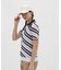 マンシングウェア MUNSINGWEAR 吸汗速乾 バイアスストライプ裾リブ半袖ポロシャツ