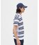 マンシングウェア MUNSINGWEAR 吸汗速乾先染めボーダー半袖ポロシャツ