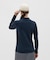マンシングウェア MUNSINGWEAR ストレッチ毛混モックネック長袖シャツ