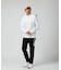 【大きいサイズ】リーフ柄ハイブリットスウェット