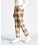 『SEASON COLLECTION』先染めタータンチェックツイルパンツ(9分丈)
