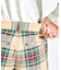 『SEASON COLLECTION』先染めタータンチェックツイルパンツ(9分丈)