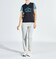 『SEASON COLLECTION』ロゴ柄インターシャ Vネックニットベスト