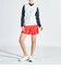 『SEASON COLLECTION』ロゴ柄インターシャ Vネックニットベスト