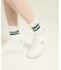 マンシングウェア MUNSINGWEAR ライン入りルーズソックス【交換・返品不可】