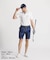 マンシングウェア MUNSINGWEAR 吸汗速乾バンダナ総柄ドットメッシュハーフパンツ