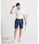 マンシングウェア MUNSINGWEAR 吸汗速乾バンダナ総柄ドットメッシュハーフパンツ