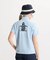 マンシングウェア MUNSINGWEAR 高通気スタンドジップ半袖シャツ