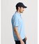 マンシングウェア MUNSINGWEAR 高通気 Sunscreen NIR フットプリント総柄台衿付き半袖ポロシャツ